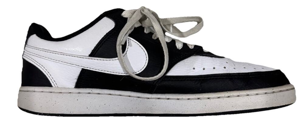 Nike Court Vision Low Next Nature Womens 9.5 Black White Panda Sneakers Shoes